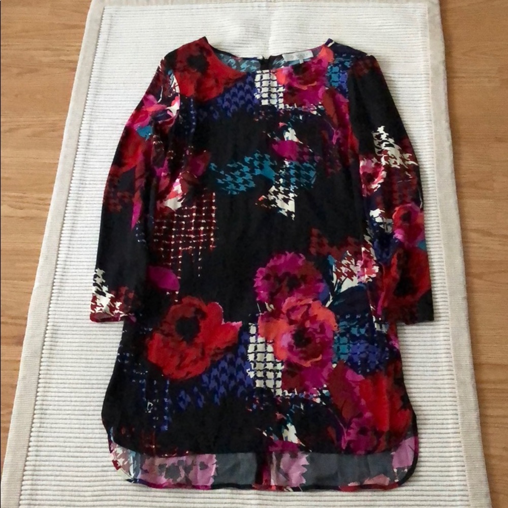 Wayf Long Sleeve Shift Dress